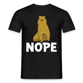 Funny Prairie - Chien amant drôle de rongeur - T-shirt homme - noir - Devant - AI Model Male 178 light (178cm)
