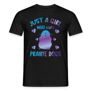 Funny Prairie - Chien amant drôle de rongeur - T-shirt homme - noir - Devant - AI Model Male 178 light (178cm)