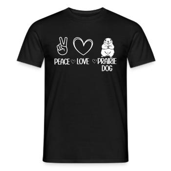 Funny Prairie - Chien amant drôle de rongeur - T-shirt homme - noir - Devant - AI Model Male 178 light (178cm)
