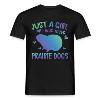 Funny Prairie - Chien amant drôle de rongeur - T-shirt homme - noir - Devant - AI Model Male 178 light (178cm)
