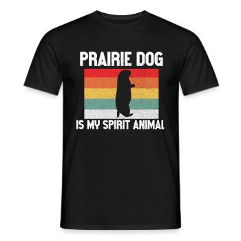 Funny Prairie - Chien amant drôle de rongeur - T-shirt homme - noir - Devant - AI Model Male 178 light (178cm)