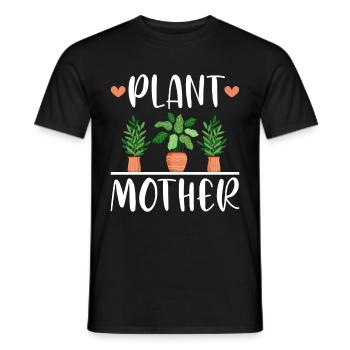 Plante Mère Mère Jardin Plantes Fleur - T-shirt homme - noir - Devant - AI Model Male 178 light (178cm)