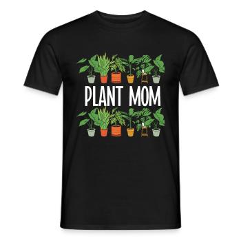 Plante Mère Mère Jardin Plantes Fleur - T-shirt homme - noir - Devant - AI Model Male 178 light (178cm)