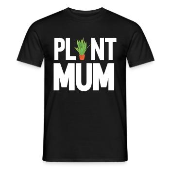 Plante Mère Mère Jardin Plantes Fleur - T-shirt homme - noir - Devant - AI Model Male 178 light (178cm)