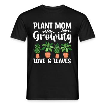 Plante Mère Mère Jardin Plantes Fleur - T-shirt homme - noir - Devant - AI Model Male 178 light (178cm)