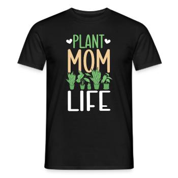 Plante Mère Mère Jardin Plantes Fleur - T-shirt homme - noir - Devant - AI Model Male 178 light (178cm)