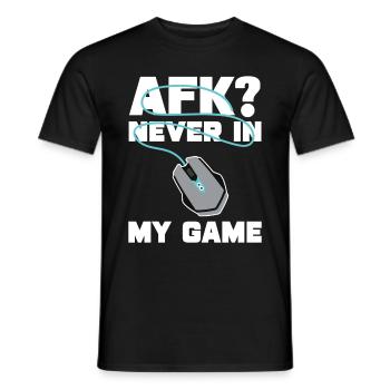 PC Joueur Vidéo Ordinateur Nerd Jeux WASD - T-shirt homme - noir - Devant - AI Model Male 178 light (178cm)