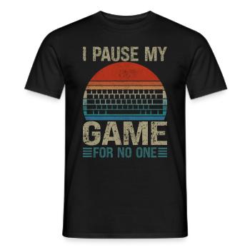 PC Video Gamer Computer Nerd Gaming WASD - Men's T-Shirt - black - Front - AI Model Male 178 light (178cm)