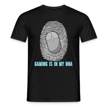 PC Joueur Vidéo Ordinateur Nerd Jeux WASD - T-shirt homme - noir - Devant - AI Model Male 178 light (178cm)