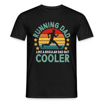 Running Dad Marathon Runner Trainer Marathoner - Männer T-Shirt - Schwarz - Vorne - AI Model Male 178 light (178cm)