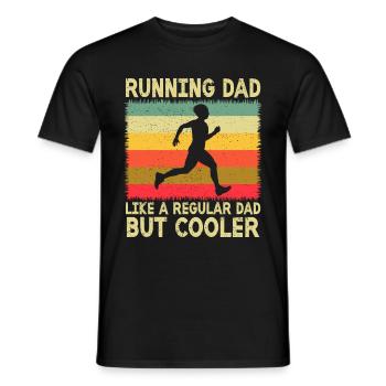 Running Dad Marathon Runner Trainer Marathoner - Männer T-Shirt - Schwarz - Vorne - AI Model Male 178 light (178cm)