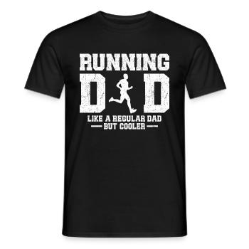 Running Dad Marathon Runner Trainer Marathoner - Männer T-Shirt - Schwarz - Vorne - AI Model Male 178 light (178cm)
