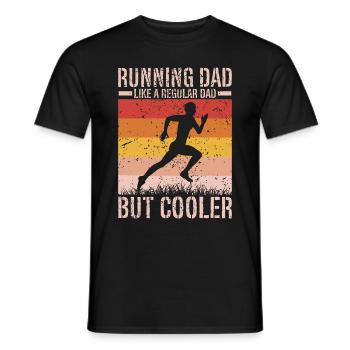 Running Dad Marathon Runner Trainer Marathoner - Männer T-Shirt - Schwarz - Vorne - AI Model Male 178 light (178cm)