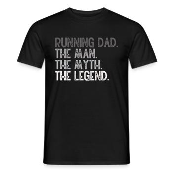 Running Dad Marathon Runner Trainer Marathoner - Männer T-Shirt - Schwarz - Vorne - AI Model Male 178 light (178cm)