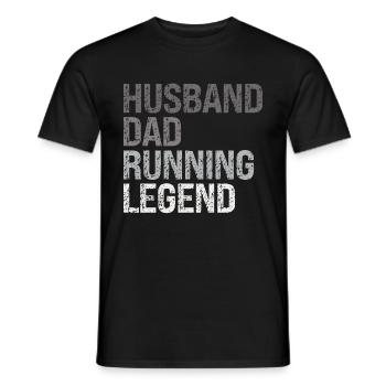 Running Dad Marathon Runner Trainer Marathoner - Männer T-Shirt - Schwarz - Vorne - AI Model Male 178 light (178cm)