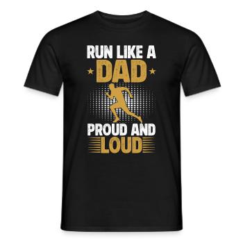 Running Dad Marathon Runner Trainer Marathoner - Männer T-Shirt - Schwarz - Vorne - AI Model Male 178 light (178cm)