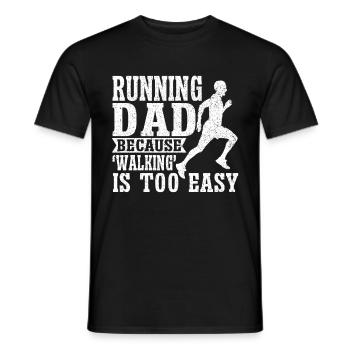 Running Dad Marathon Runner Trainer Marathoner - Männer T-Shirt - Schwarz - Vorne - AI Model Male 178 light (178cm)