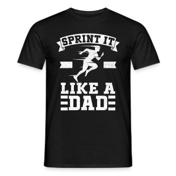 Running Dad Marathon Runner Trainer Marathoner - Männer T-Shirt - Schwarz - Vorne - AI Model Male 178 light (178cm)