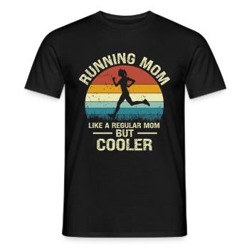 Running Mom Marathon Runner Jogging - T-shirt homme - noir - Devant - AI Model Male 178 light (178cm)