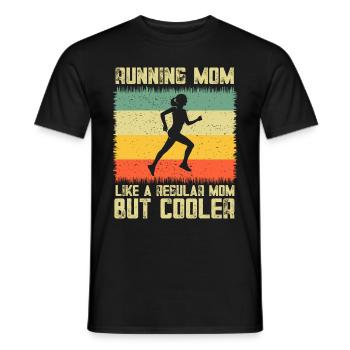 Running Mom Marathon Runner Jogging - T-shirt homme - noir - Devant - AI Model Male 178 light (178cm)