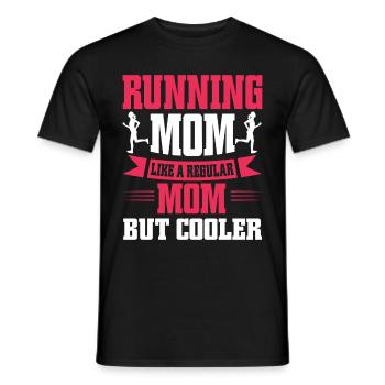 Running Mom Marathon Runner Jogging - T-shirt homme - noir - Devant - AI Model Male 178 light (178cm)