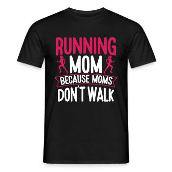 Running Mom Marathon Runner Jogging - T-shirt homme - noir - Devant - AI Model Male 178 light (178cm)