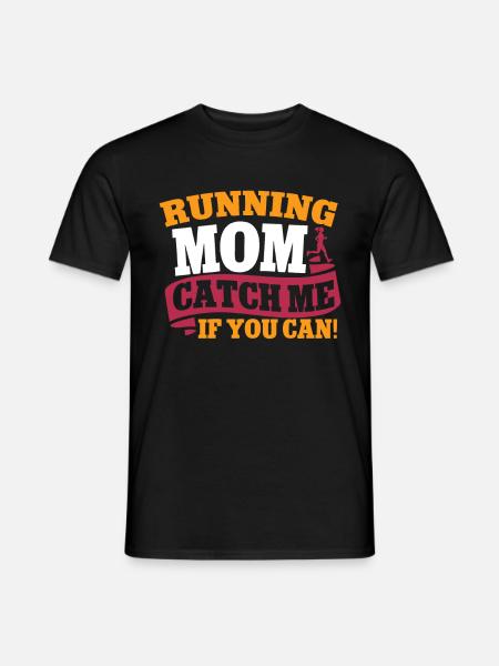 Running Mom Marathon Runner Jogging - T-shirt homme - noir