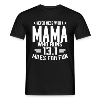 Running Mom Marathon Runner Jogging - T-shirt homme - noir - Devant - AI Model Male 178 light (178cm)