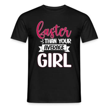 Runner Girls Running Cross Country Track Marathon - Männer T-Shirt - Schwarz - Vorne - AI Model Male 178 light (178cm)
