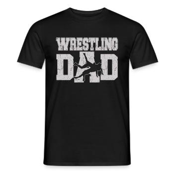 Wrestling Dad Wrestler Männer Vatertag - Männer T-Shirt - Schwarz - Vorne - AI Model Male 178 light (178cm)
