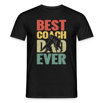 Wrestling Dad Wrestler Men Father's Day - Men's T-Shirt - black - Front - AI Model Male 178 light (178cm)