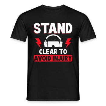 Virtual Reality VR Gamer Funnz - Männer T-Shirt - Schwarz - Vorne - AI Model Male 178 light (178cm)