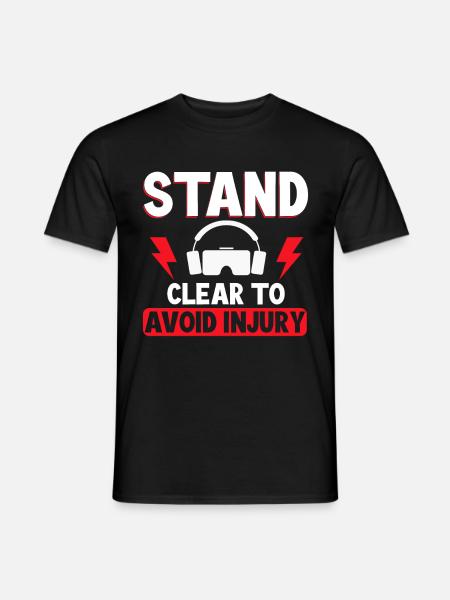 Virtual Reality VR Gamer Funnz - Männer T-Shirt - Schwarz
