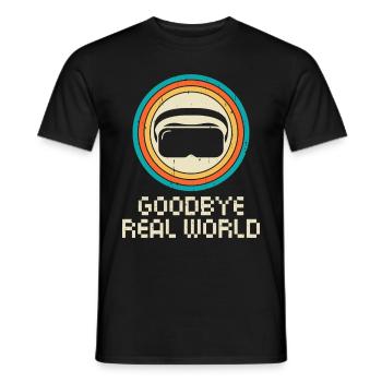 Virtual Reality VR Gamer Funnz - Männer T-Shirt - Schwarz - Vorne - AI Model Male 178 light (178cm)