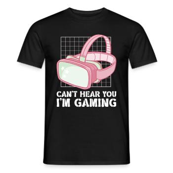 Virtual Reality VR Gamer Funnz - Männer T-Shirt - Schwarz - Vorne - AI Model Male 178 light (178cm)