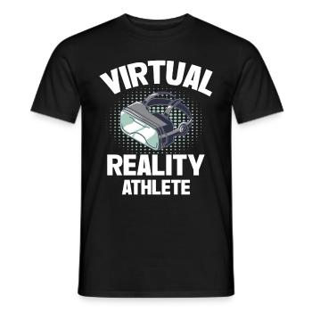 Virtual Reality VR Gamer Funnz - Männer T-Shirt - Schwarz - Vorne - AI Model Male 178 light (178cm)