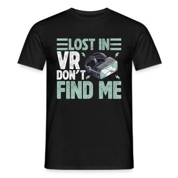 Virtual Reality VR Gamer Funnz - Männer T-Shirt - Schwarz - Vorne - AI Model Male 178 light (178cm)