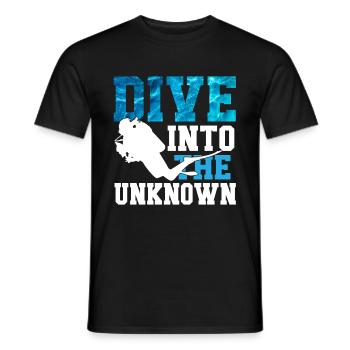 Diving Diver Ocean Lovers - Men's T-Shirt - black - Front - AI Model Male 178 light (178cm)