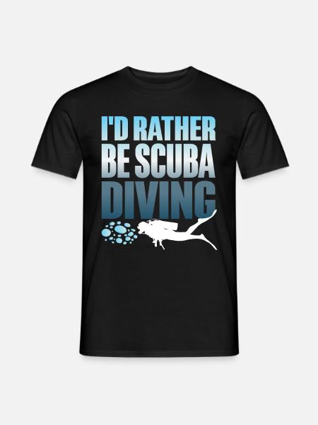 Diving Diver Ocean Lovers - Men's T-Shirt - black