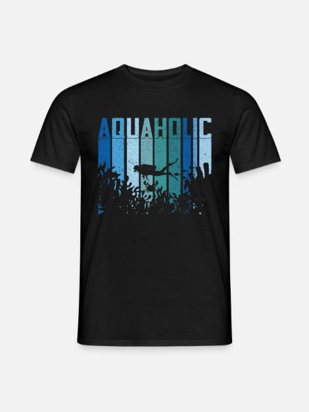 Diving Diver Ocean Lovers - Men's T-Shirt - black