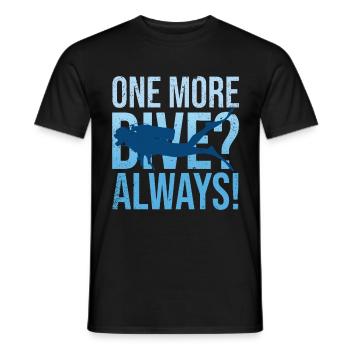 Diving Diver Ocean Lovers - Men's T-Shirt - black - Front - AI Model Male 178 light (178cm)