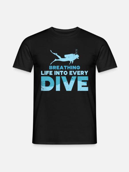 Diving Diver Ocean Lovers - Men's T-Shirt - black