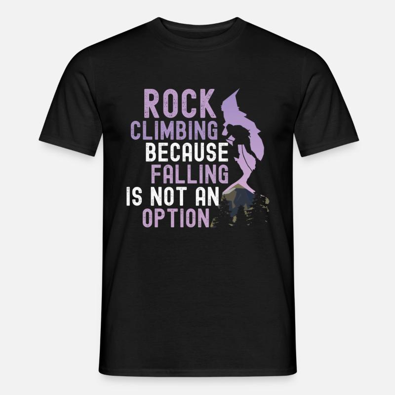 Klettern Mountain Boulder Climble Climber - Männer T-Shirt - Schwarz
