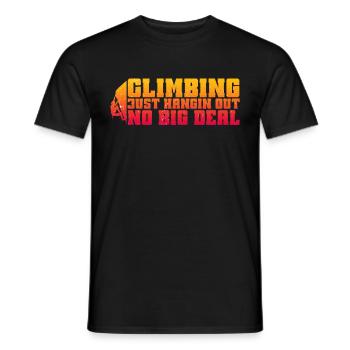 Klettern Mountain Boulder Climble Climber - Männer T-Shirt - Schwarz - Vorne - AI Model Male 178 light (178cm)