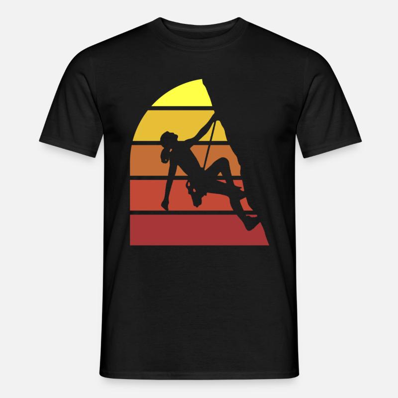 Klettern Mountain Boulder Climble Climber - Männer T-Shirt - Schwarz