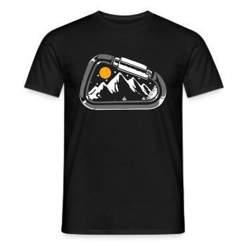 Klettern Mountain Boulder Climble Climber - Männer T-Shirt - Schwarz - Vorne - AI Model Male 178 light (178cm)