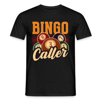 Bingo Caller Bingo Joueur de jeu Loterie - T-shirt homme - noir - Devant - AI Model Male 178 light (178cm)
