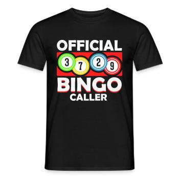 Bingo Caller Bingo Player Gambling Lottery - Men's T-Shirt - black - Front - AI Model Male 178 light (178cm)