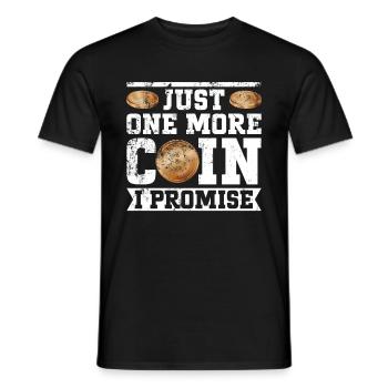 Coin Collectors Numismatics Collecting Coins - Men's T-Shirt - black - Front - AI Model Male 178 light (178cm)