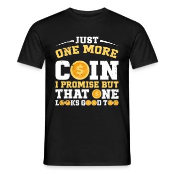 Collectionneurs de pièces de monnaie Numismatique Collectionner des pièces de monnaie - T-shirt homme - noir - Devant - AI Model Male 178 light (178cm)